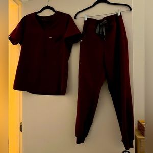 Burgundy Figs scrubs